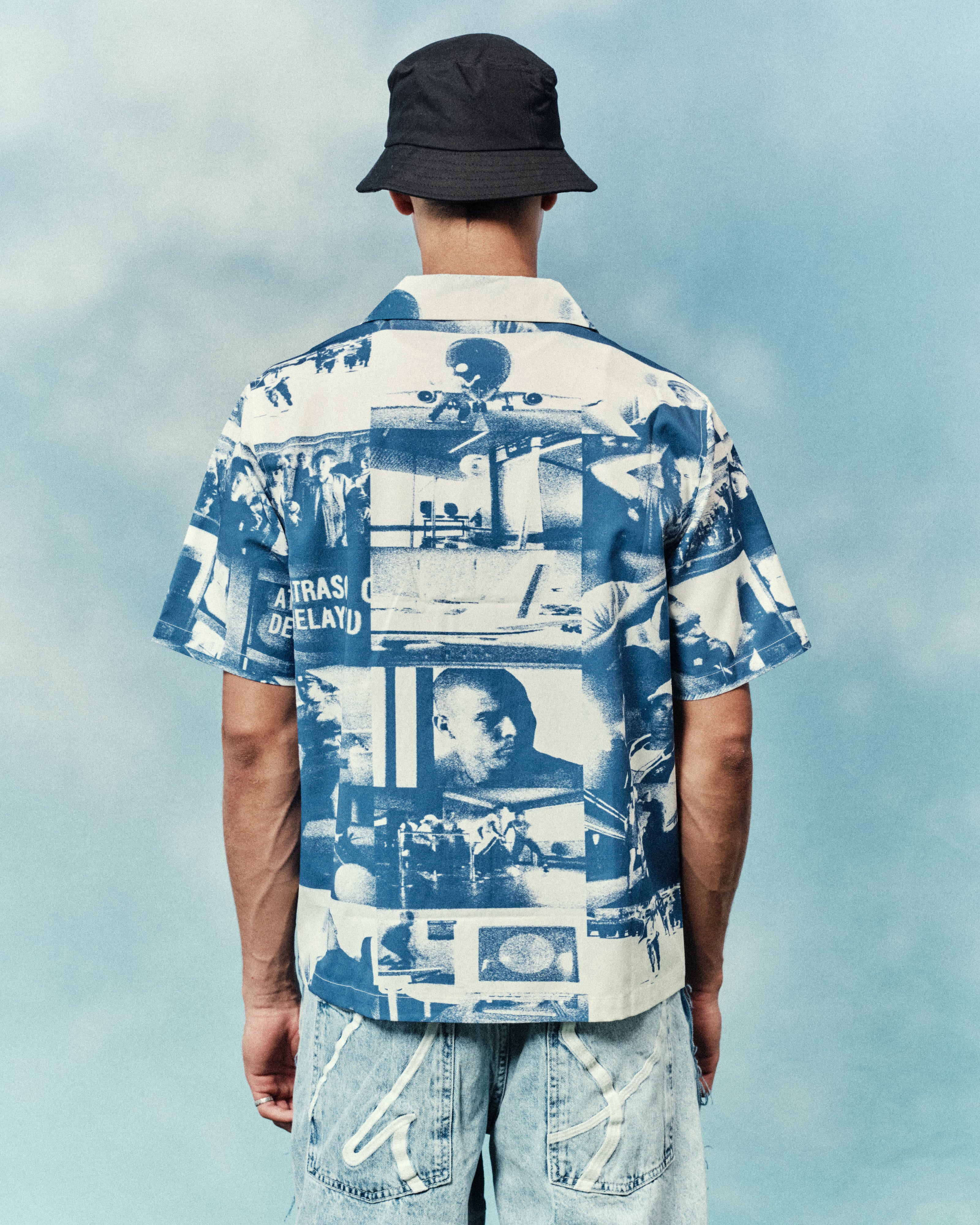 AOF | Airport Button Down Shirt | Graphic Print | Art of Football