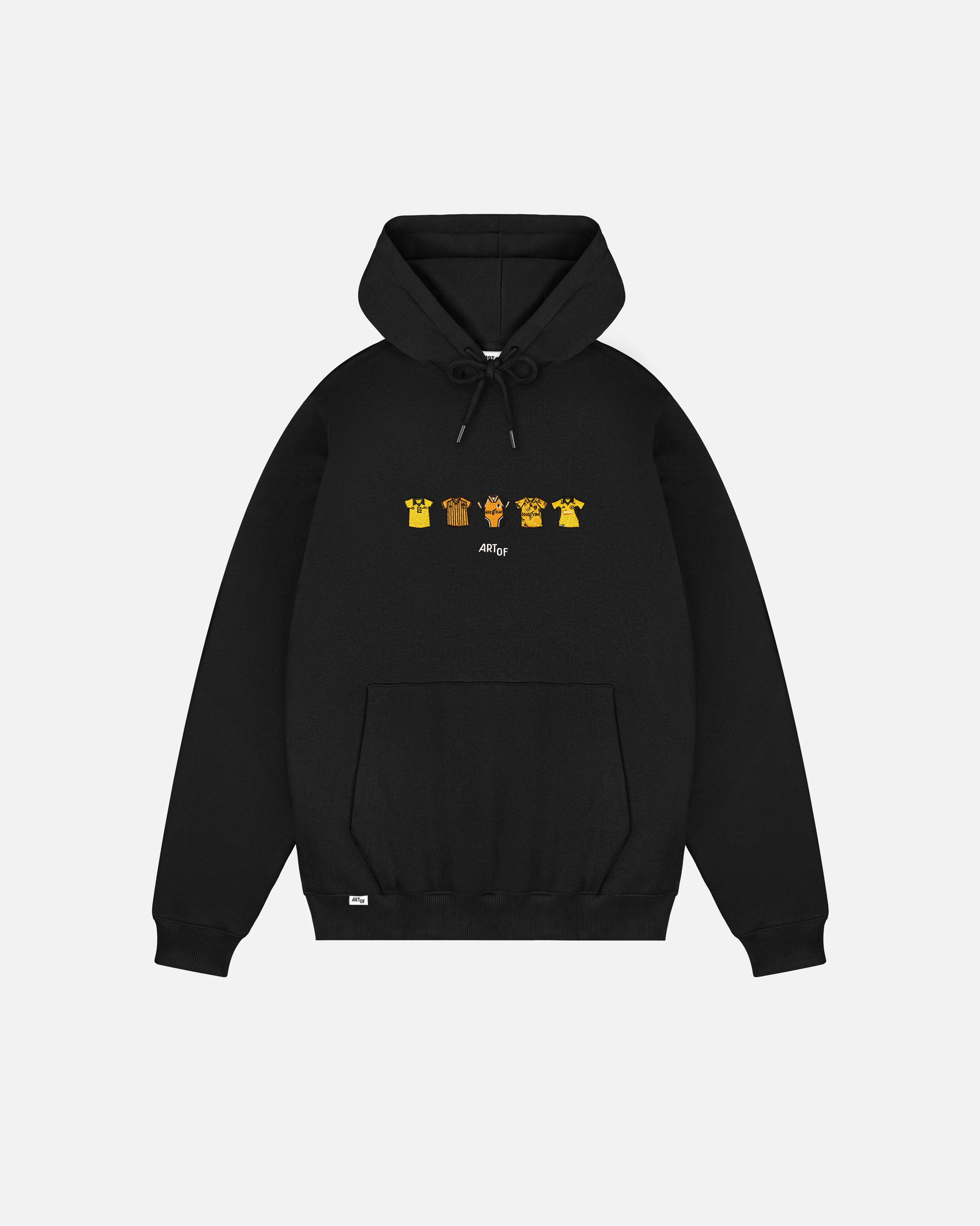 ART OF Football x Wolves Embroidered Classics Black Hoodie | AOF Sweat