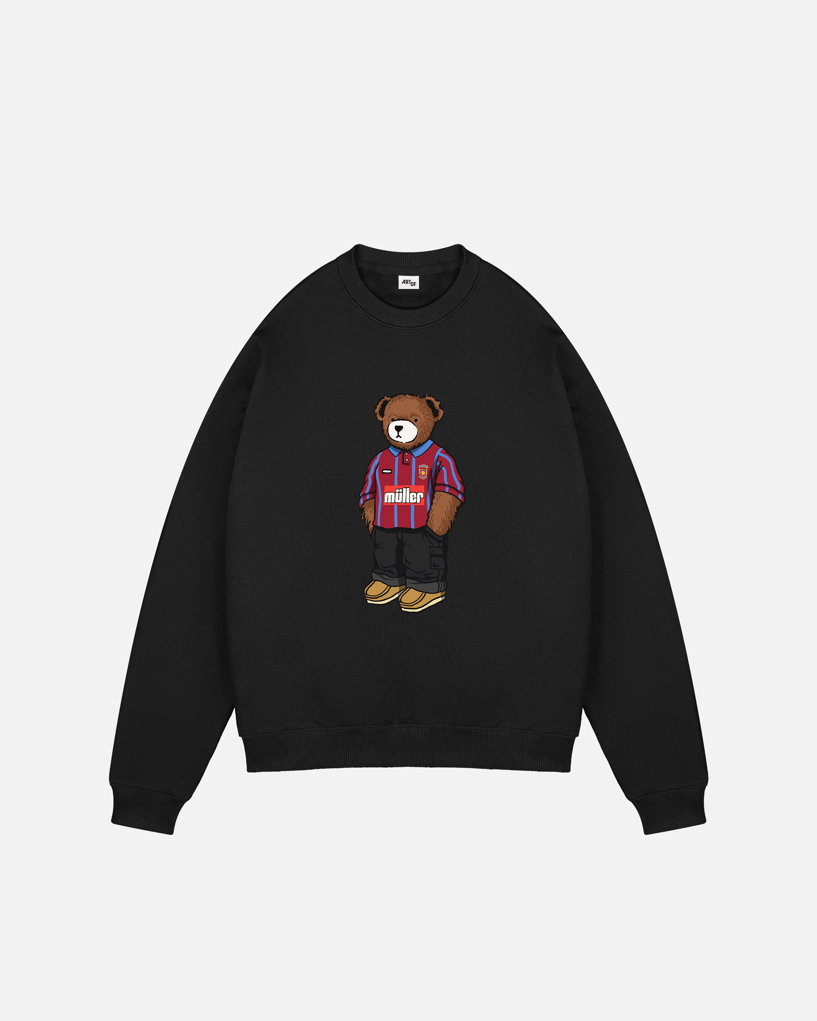 ART OF AVFC Home Pickles Sweat | Villa Black Graphic Football Top