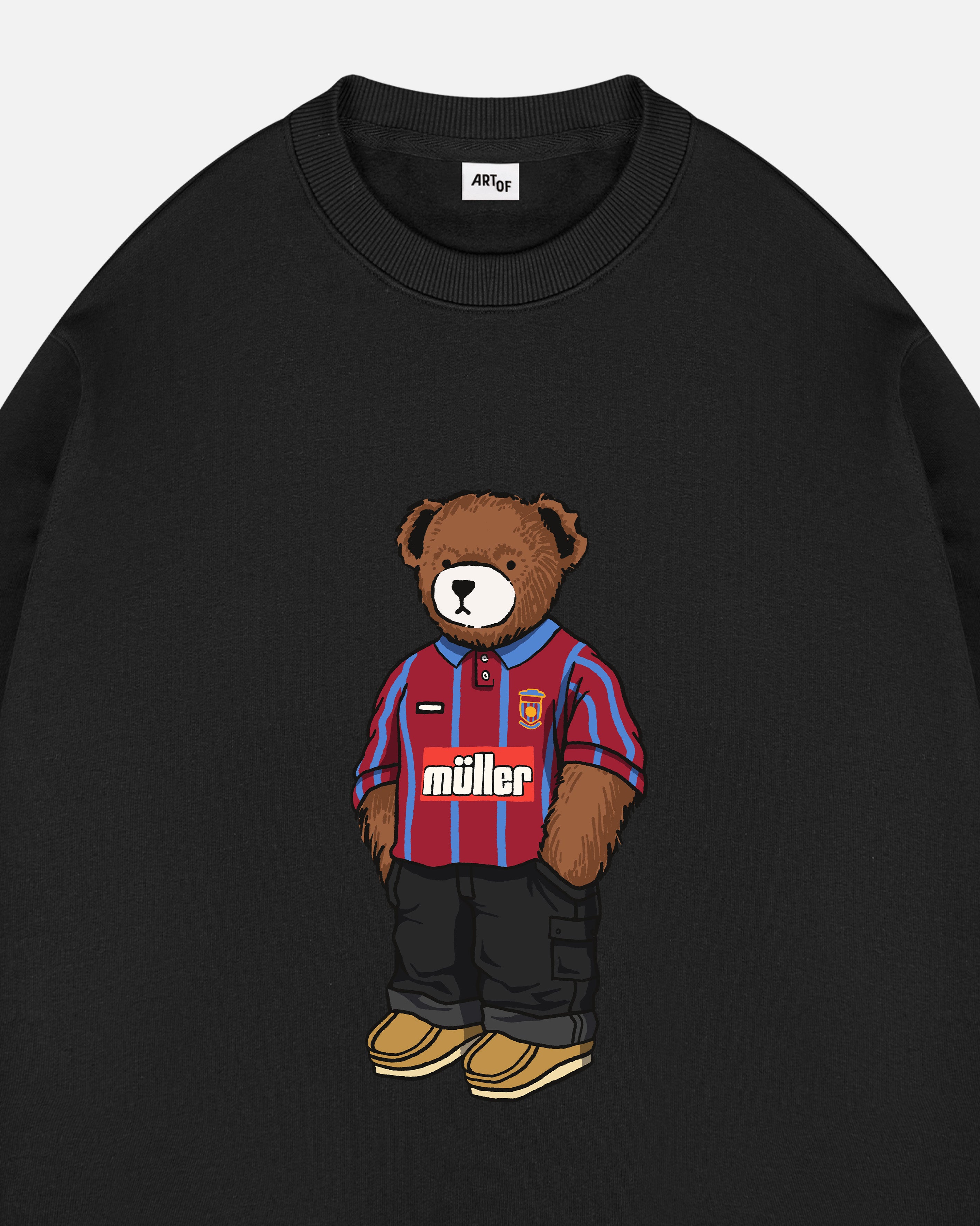 ART OF AVFC Home Pickles Sweat | Villa Black Graphic Football Top