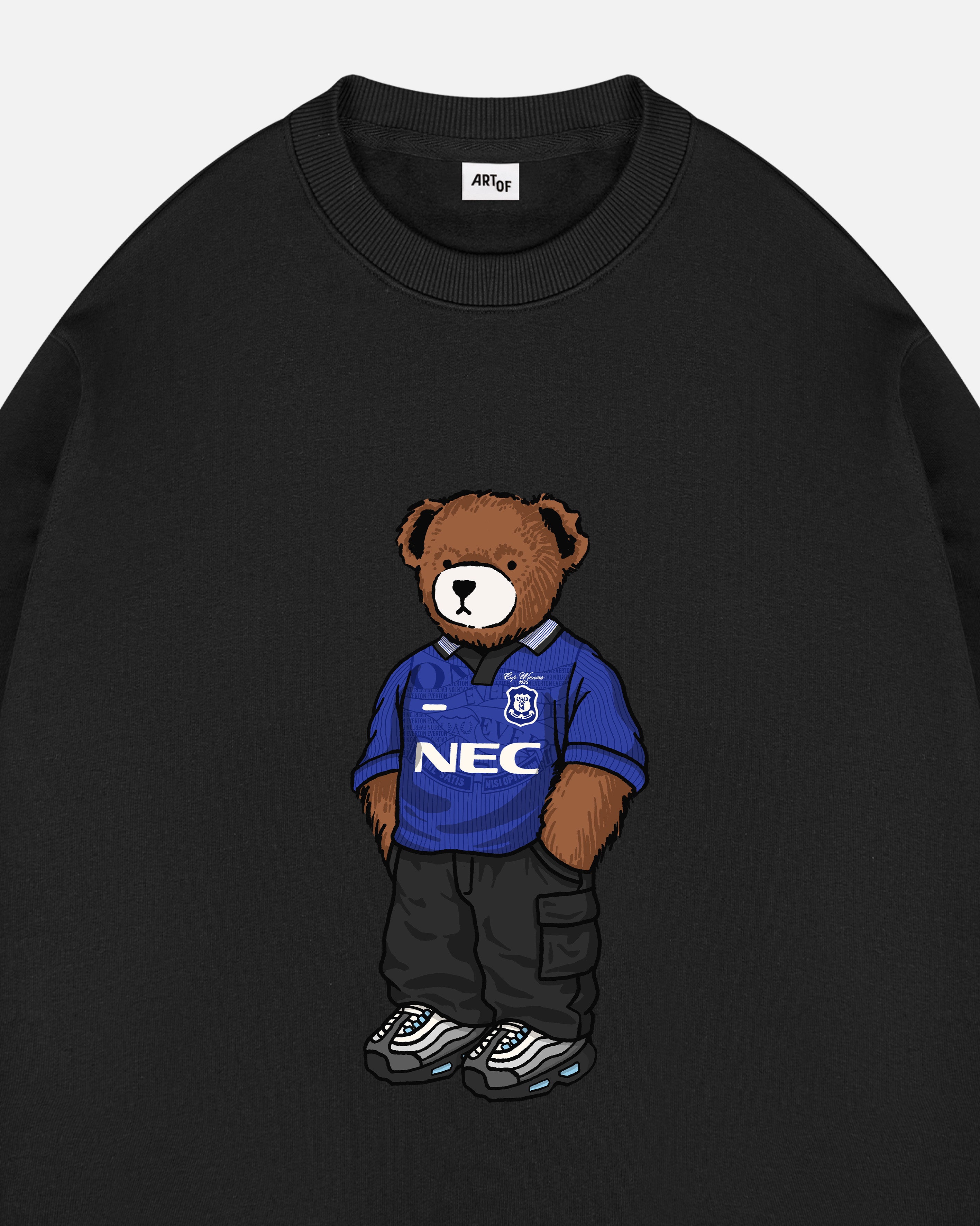 ART OF Everton Home Pickles Sweat | EFC Black Graphic Football Top
