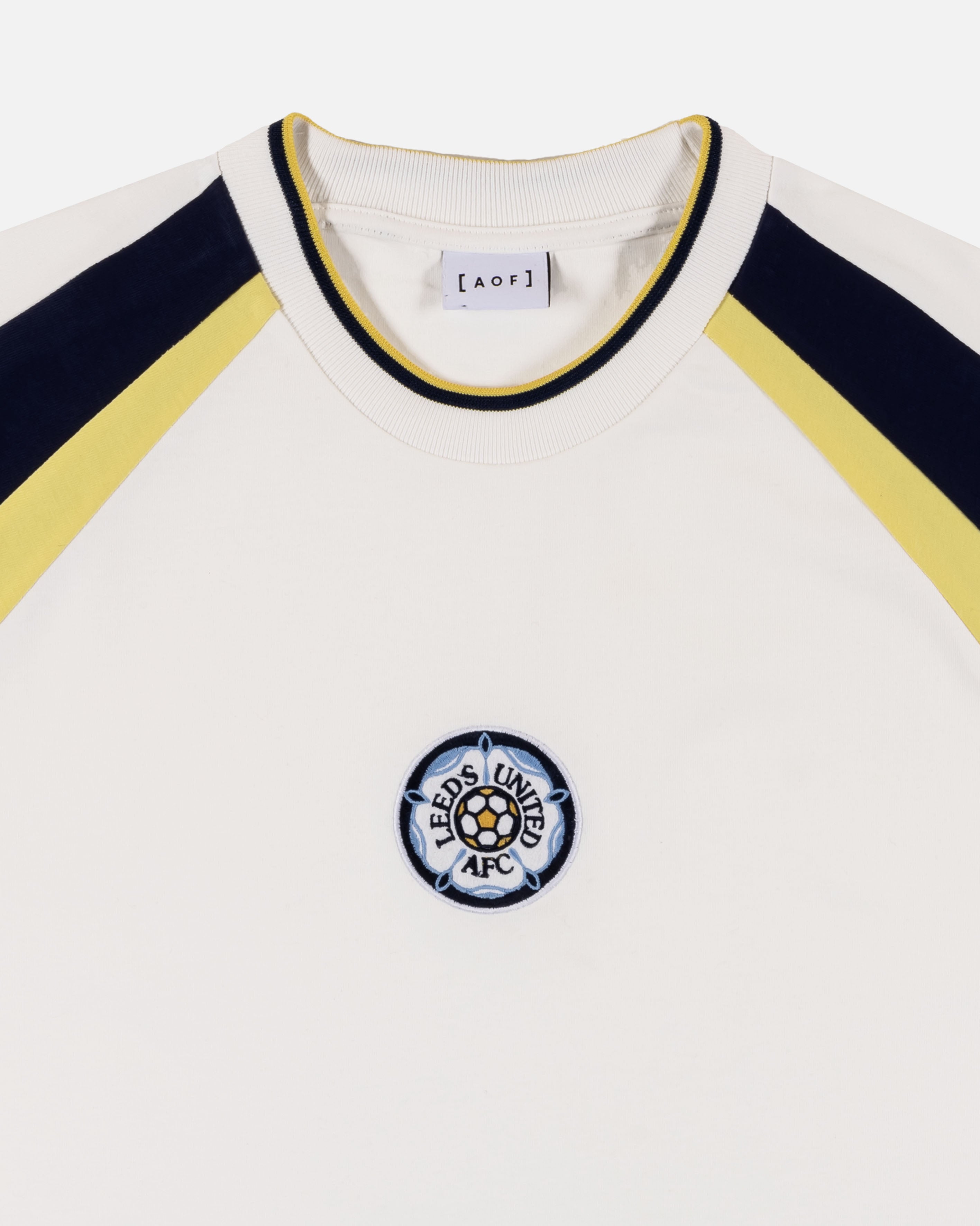 AOF x Leeds 90s Oversized Panelled T-shirt | Art of Football