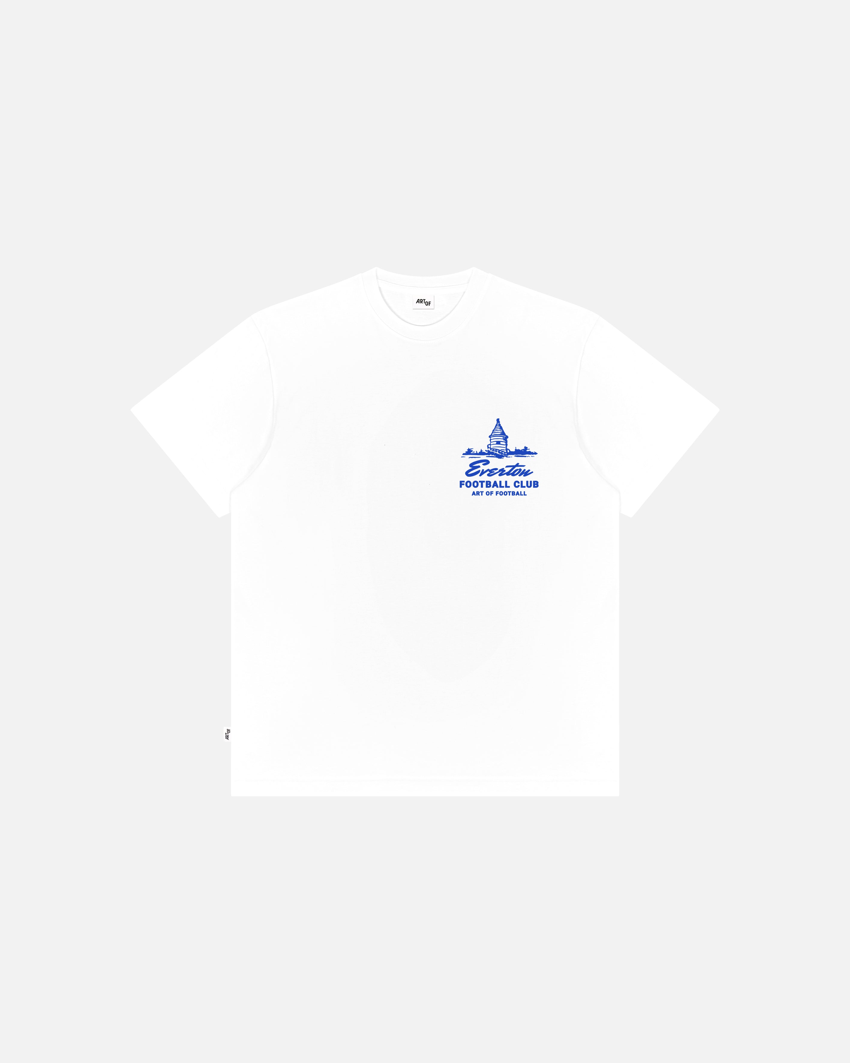 ART OF Football x Everton Tower Tee | AOF x EFC White Graphic T-shirt