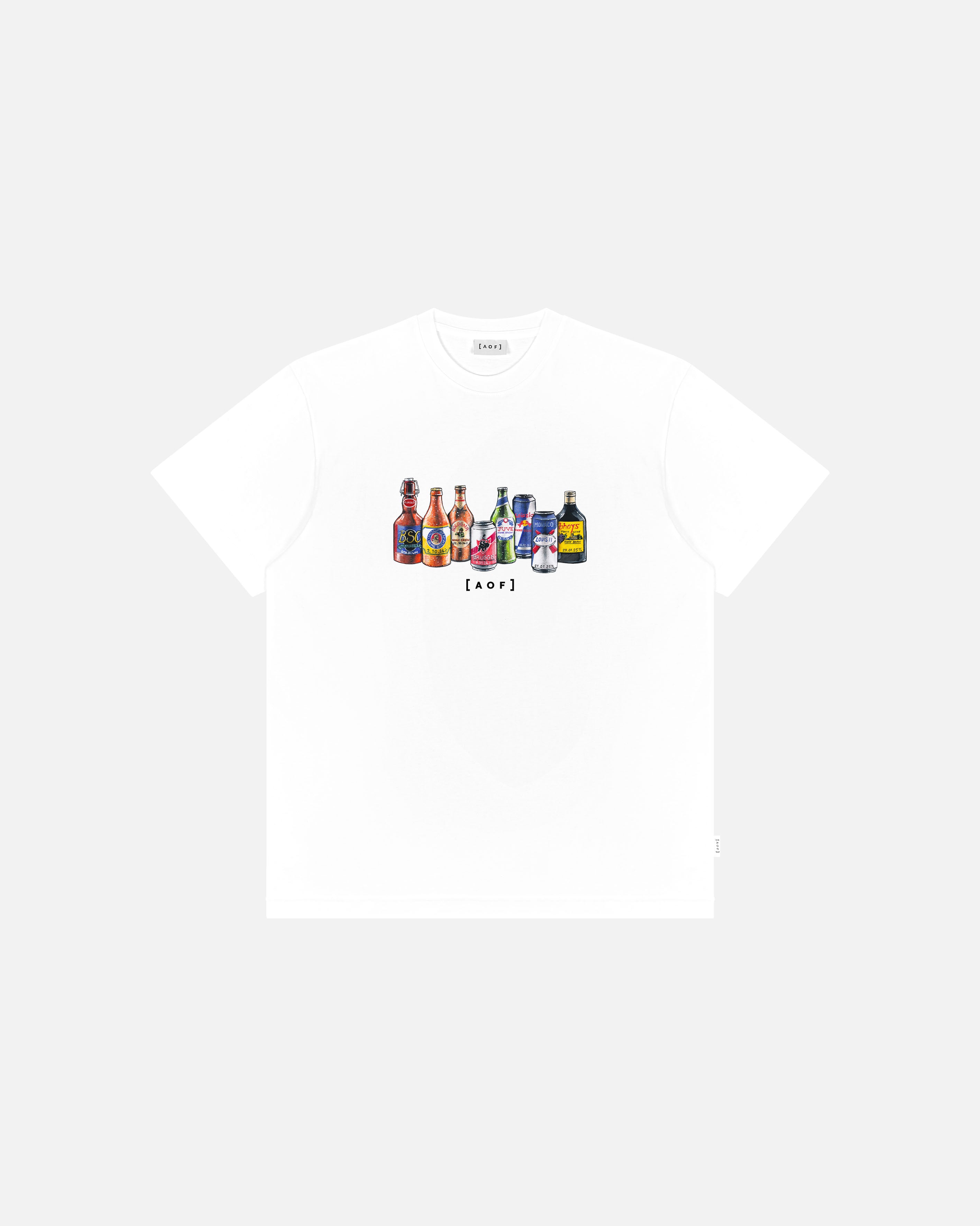 ART OF Football Up The European Tour Tee | AOF AVFC White T-shirt