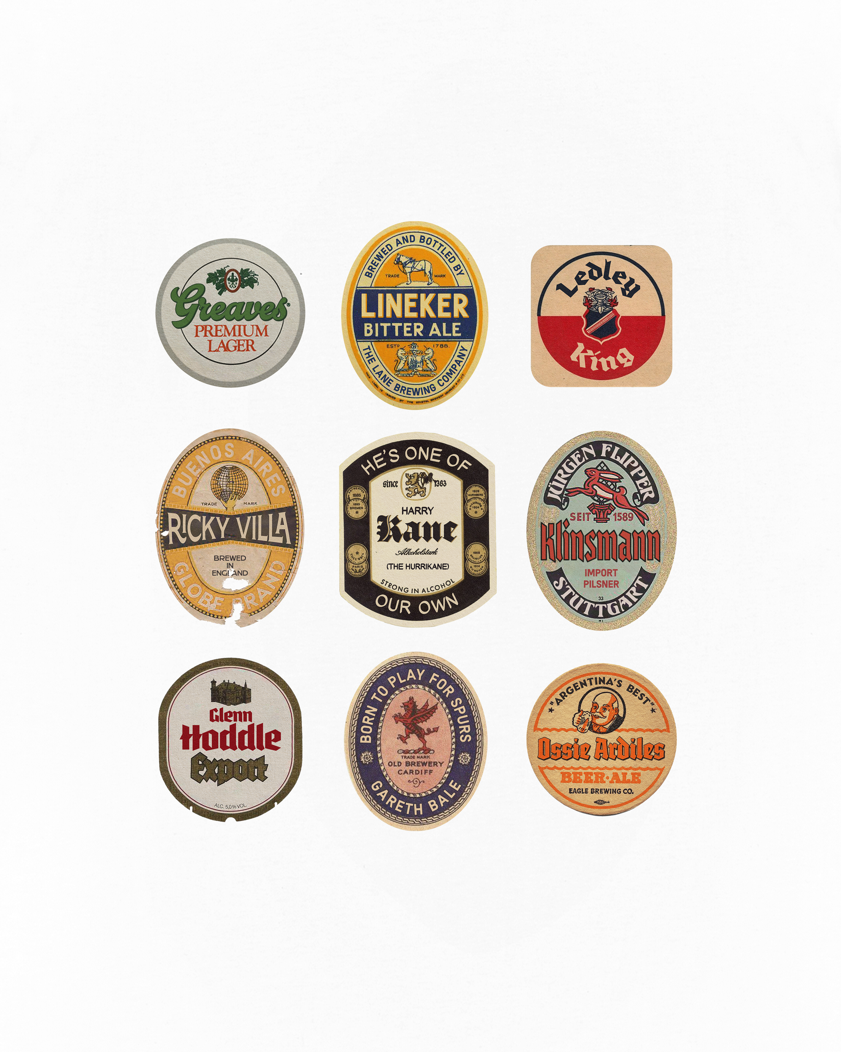 ART OF Football Spurs Brewed At The Lane | AOF THFC White T-shirt