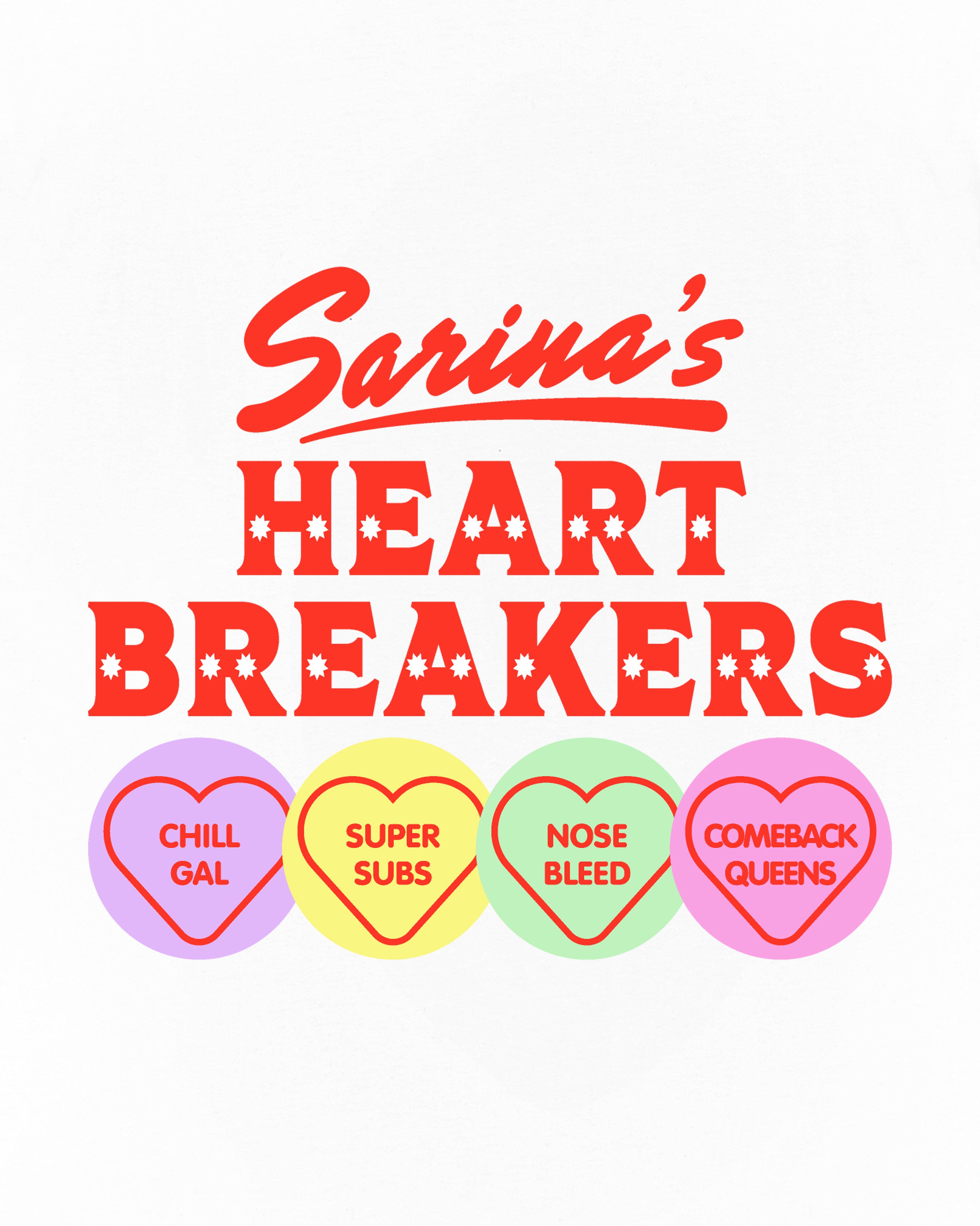 ART OF Football Sarina's Heartbreakers Tee | AOF White Graphic T-shirt