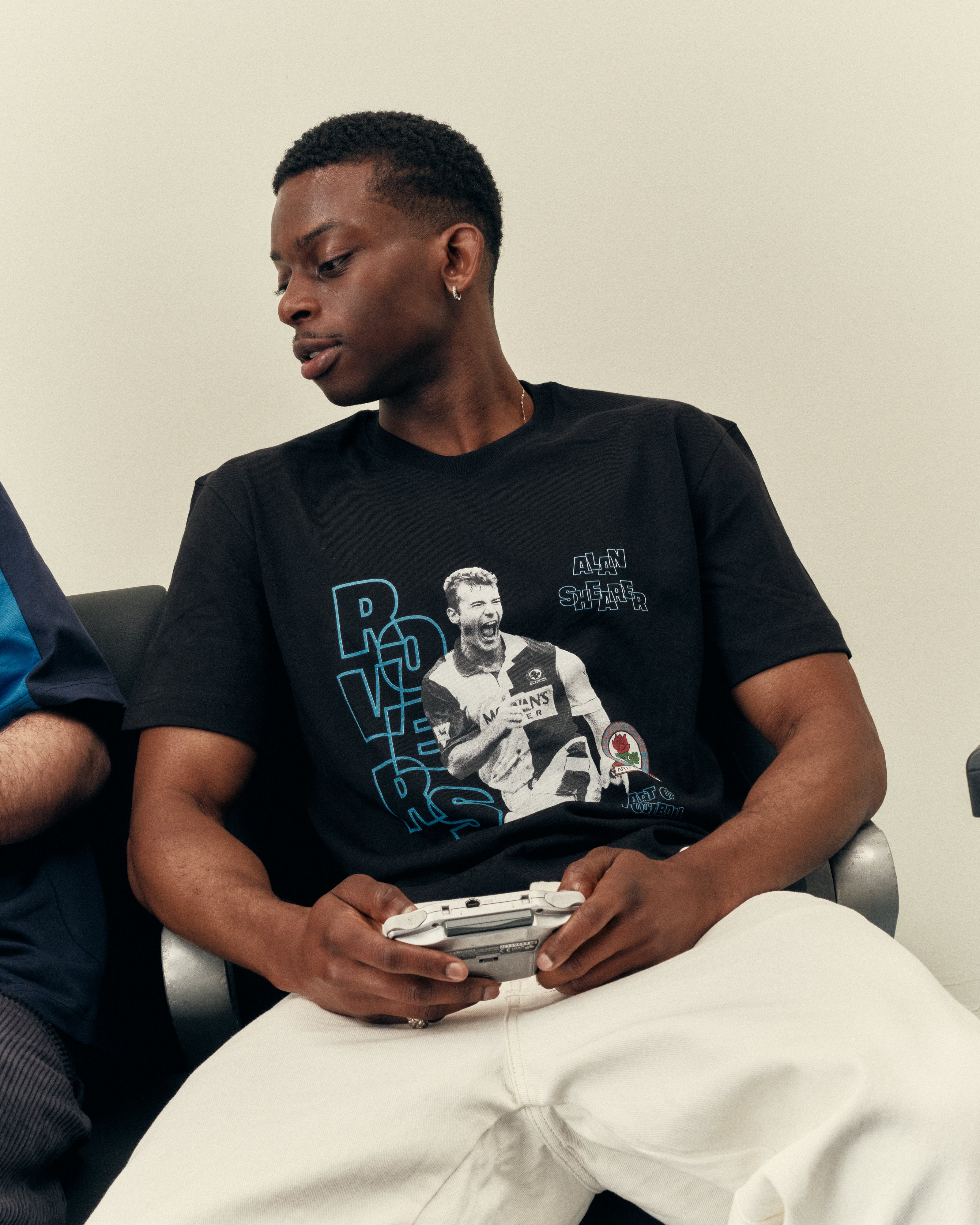 AOF x Blackburn Shearer Tee | Black Graphic T-shirt | Art of Football