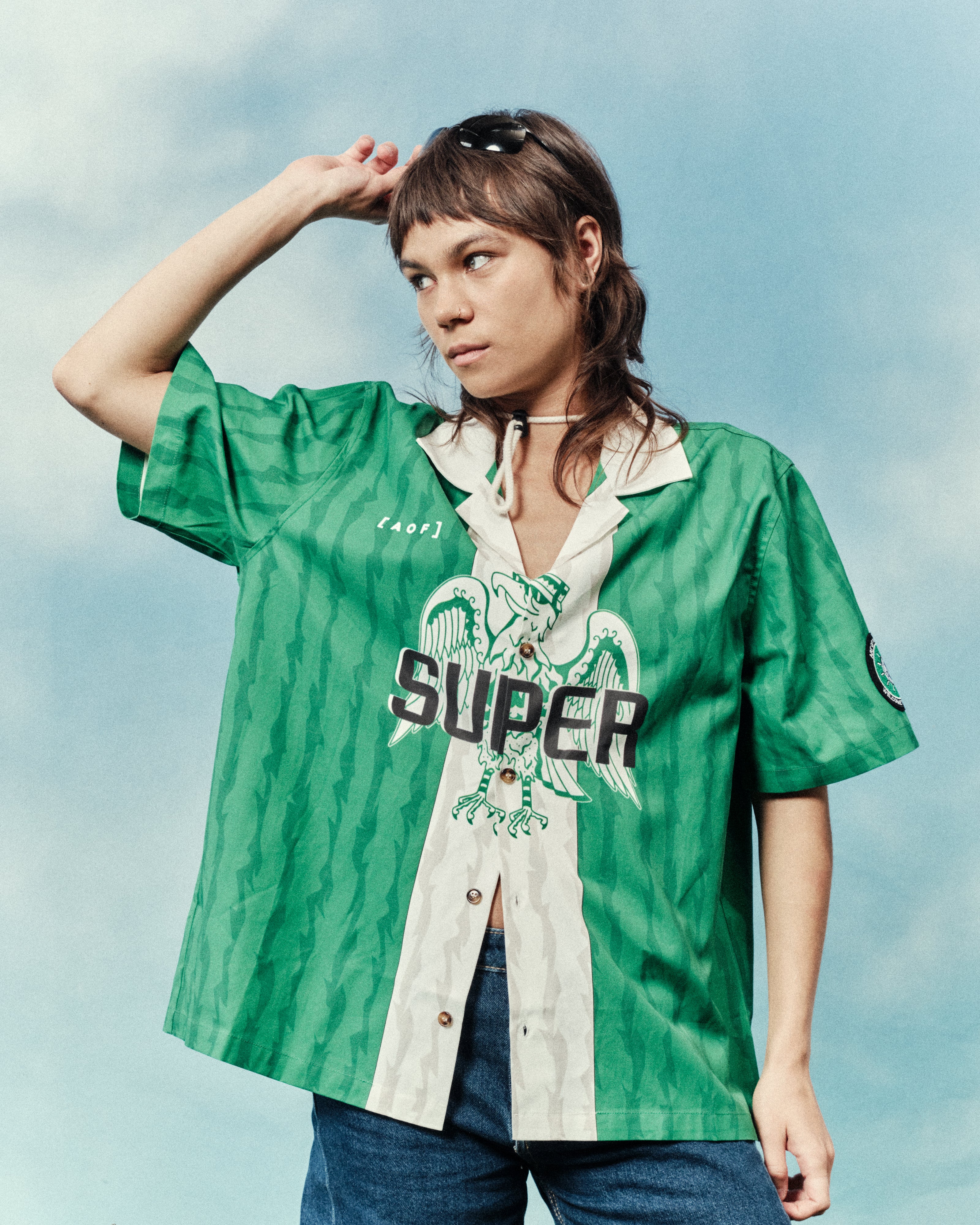 AOF Super Button Down Shirt | Green Shirt | Art of Football