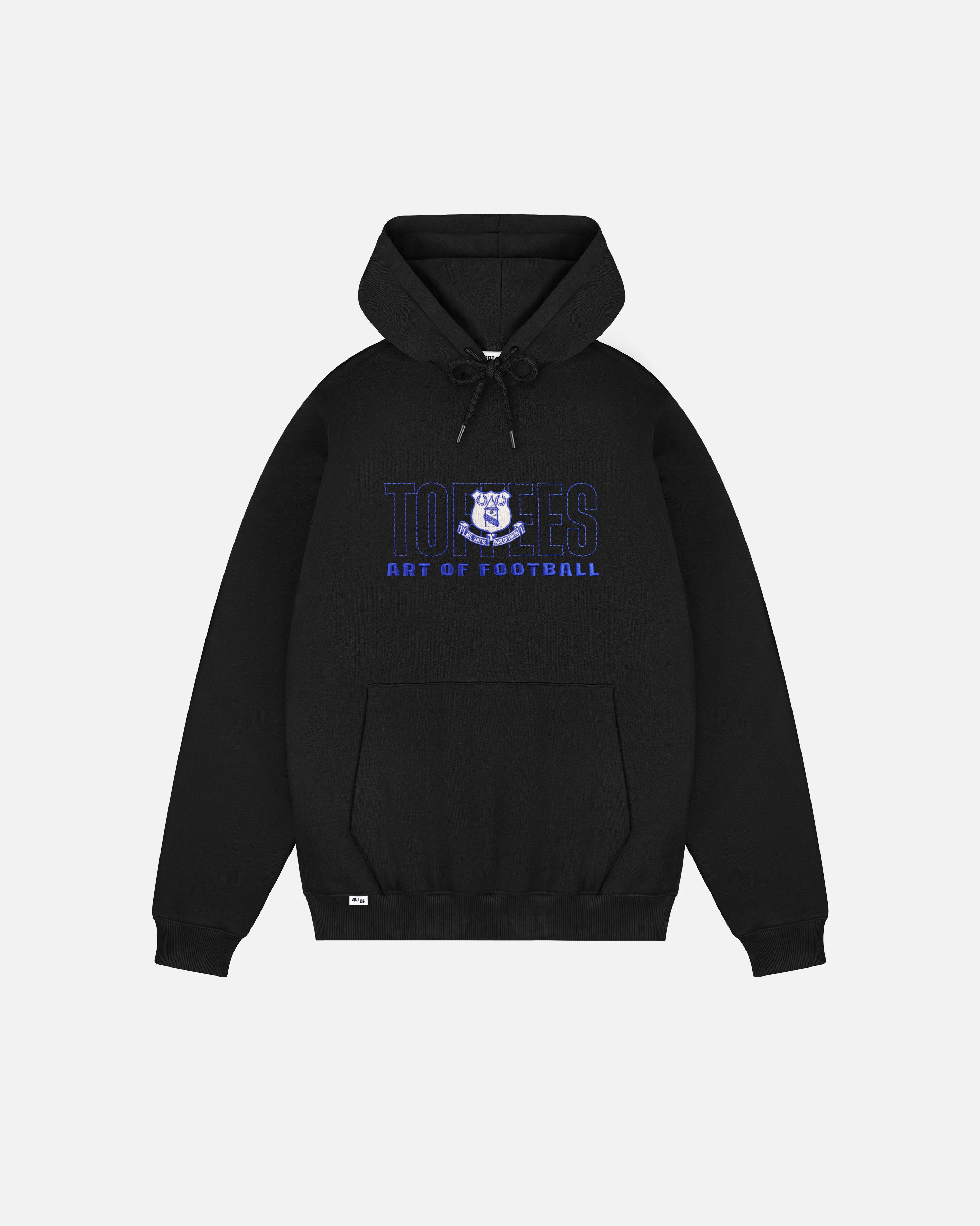 ART OF x Everton 90s Black Embroidered Hoodie | Shop Football
