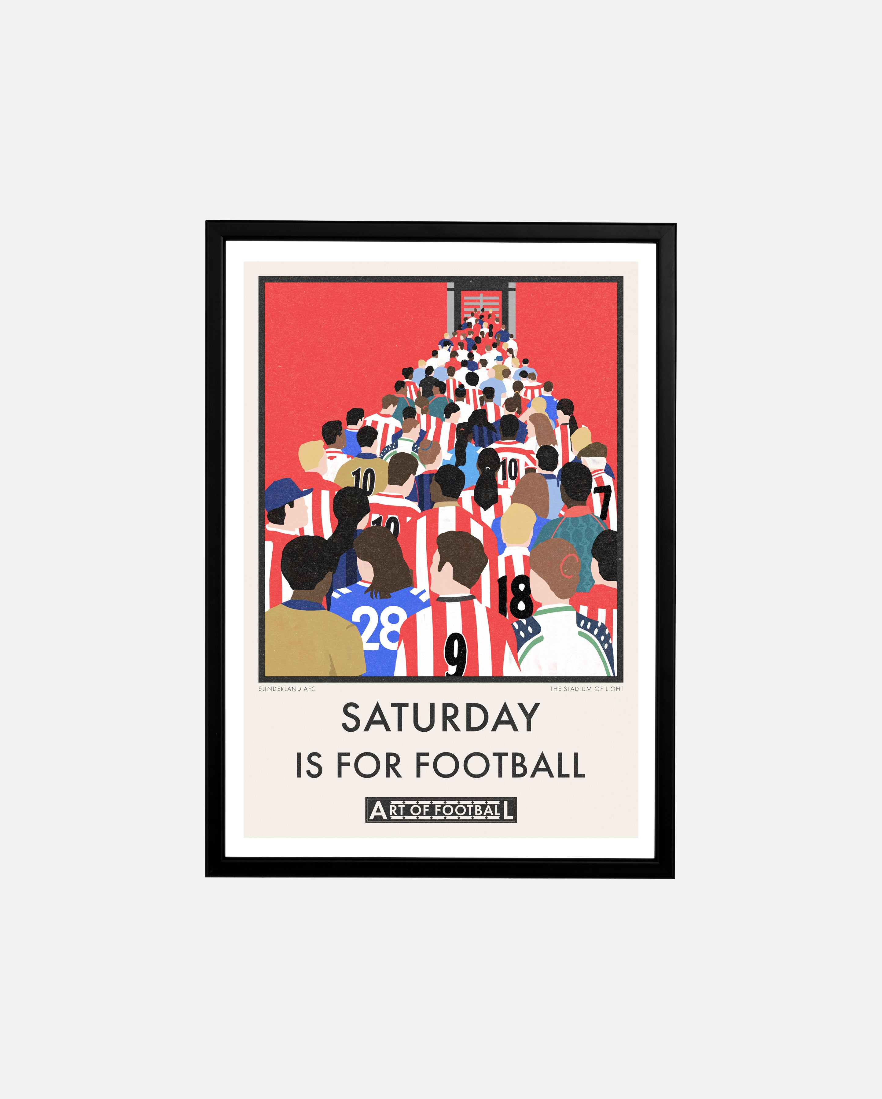 ART OF Sunderland Saturday Is For Football Framed Print | Football Art