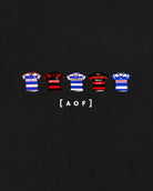 AOF QPR Printed Classics Tee | Black Graphic T-shirt | Art of Football