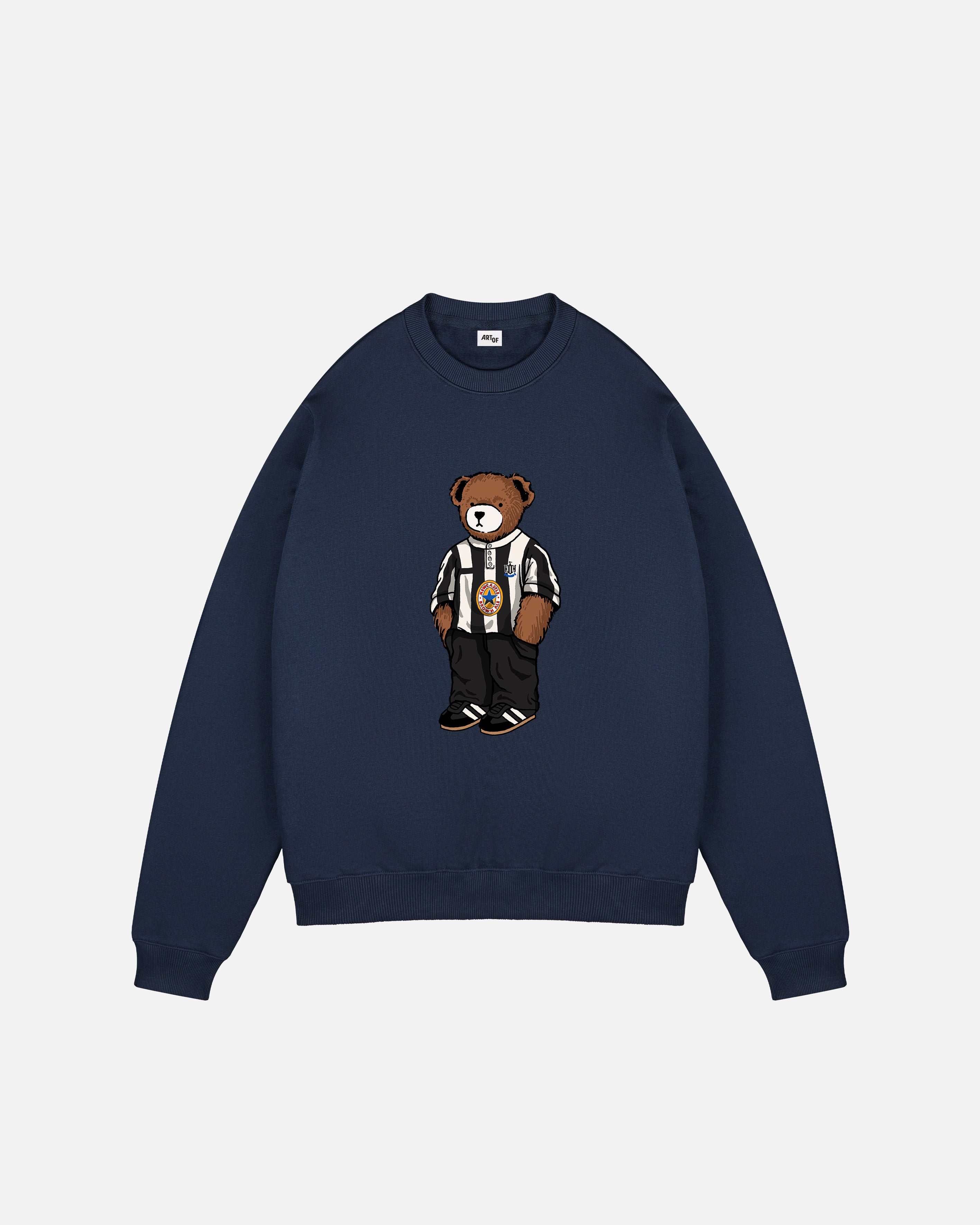 ART OF Toon Home Pickles Sweat | NUFC Navy Graphic Football Top