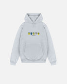 ART OF Football x Norwich Embroidered Classics Grey Hoodie | AOF NCFC