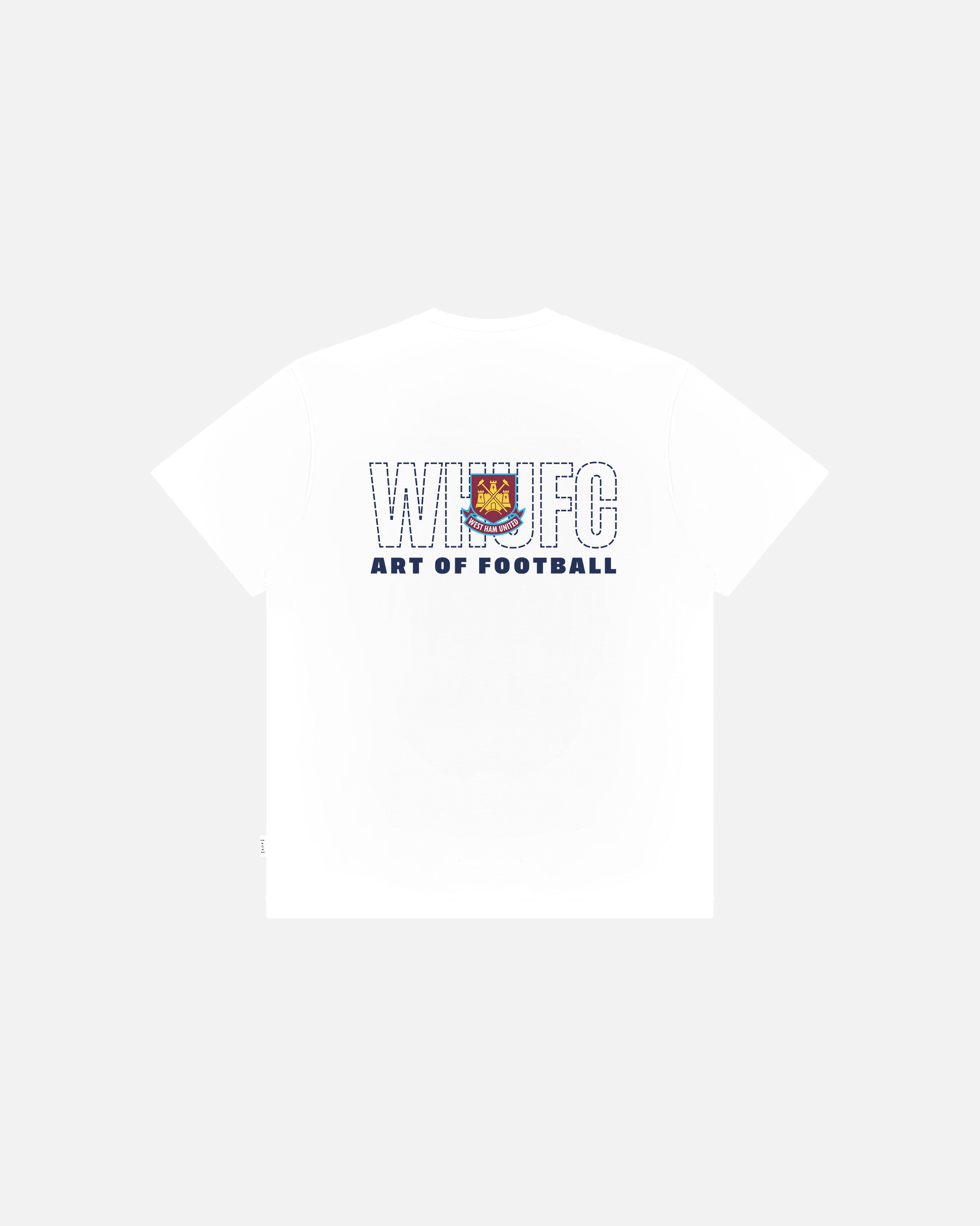 AOF West Ham 90s Tee | White Graphic T-shirt | Art of Football