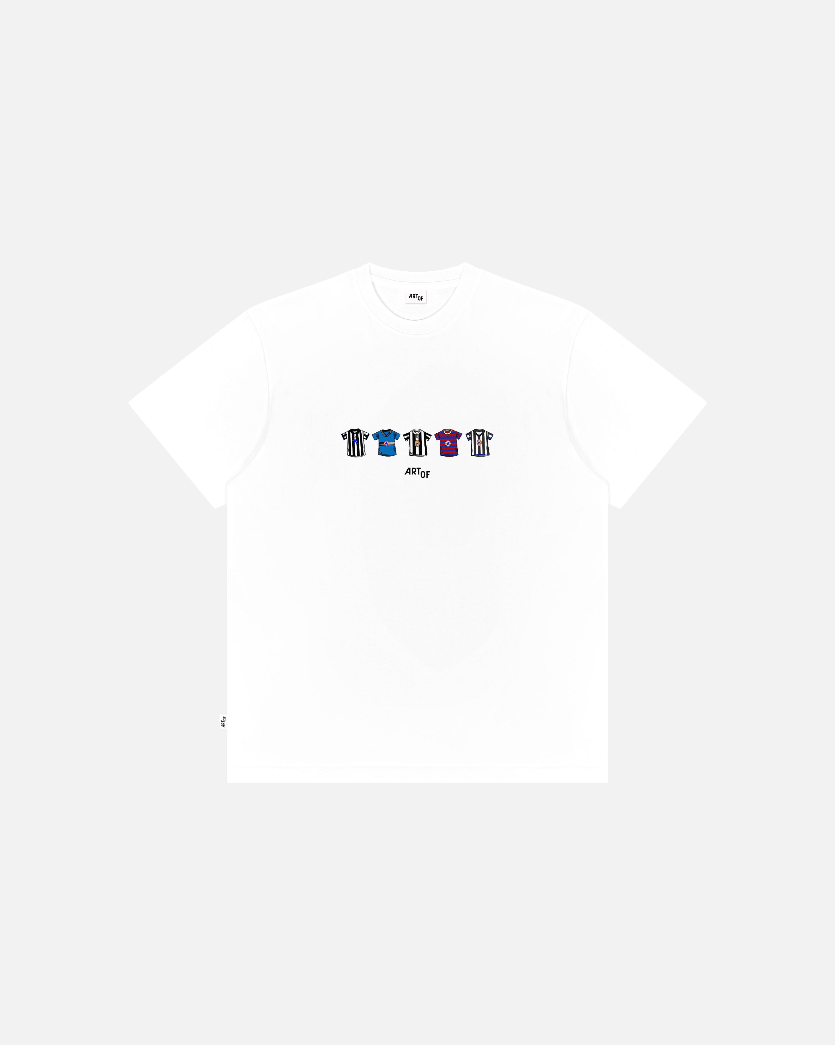 ART OF x Toon Printed Classics Tee | White Graphic Football T-shirt
