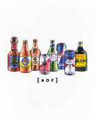 ART OF Football Up The European Tour Tee | AOF AVFC White T-shirt